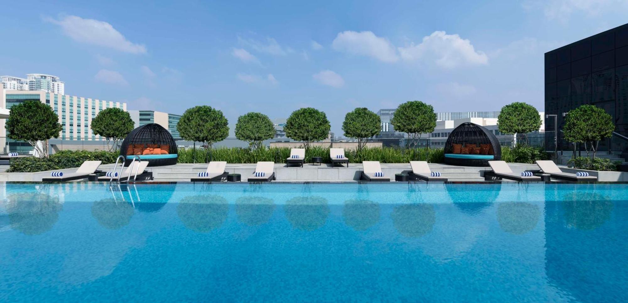 Hilton Bengaluru Embassy Manyata Business Park 호텔 외부 사진